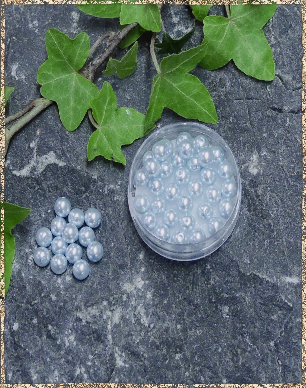 Perlen himmelblau 6 mm